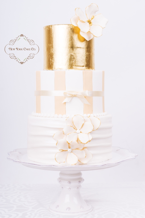 Gold and Cream  Luxe cake